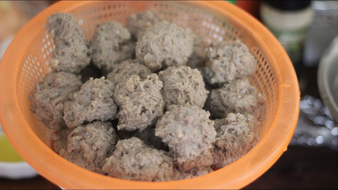 Bo Vien Gan (Vietnamese Beef Meatballs with Tendon) Beef Ball