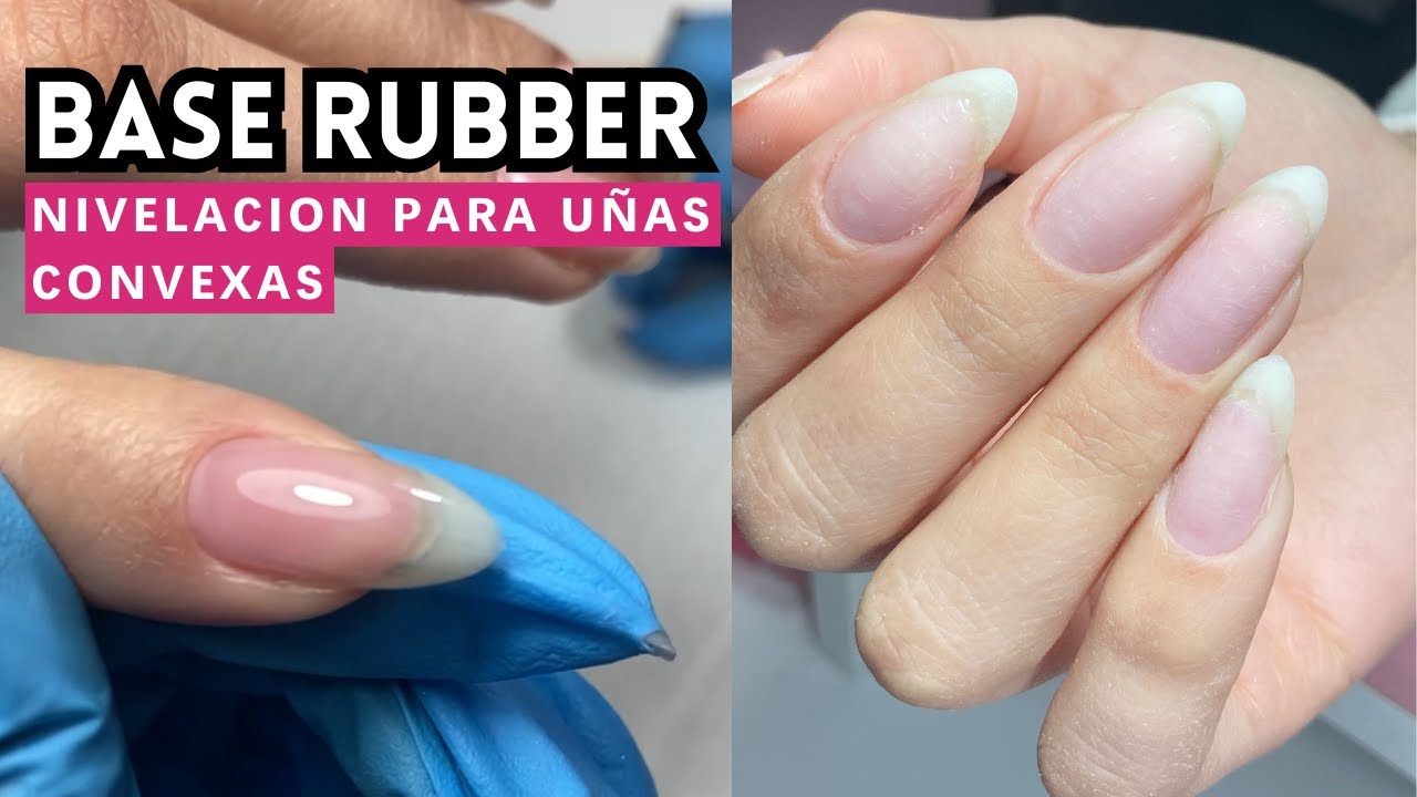Como NIVELAR con BASE RUBBER las uñas CONVEXAS | Lucy Studio