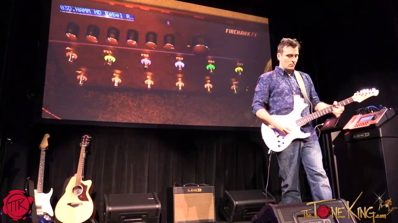 Amazing Line 6 Medley with FIREHAWK FX & Variax Standard Winter NAMM 2015 '15