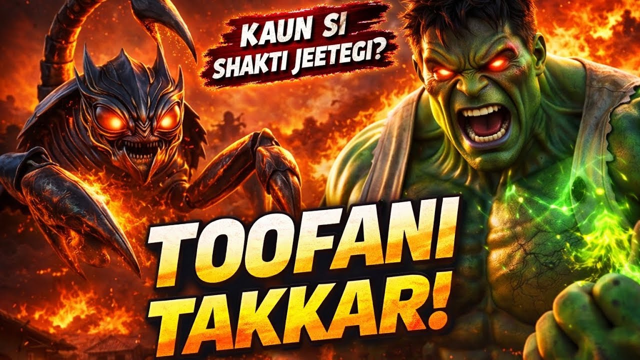 Hulkus vs Bichhu Raja: Kaun Si Shakti Jeetegi?🦂 #hulkus #actionmovies #indianarmy #tendingvideo 