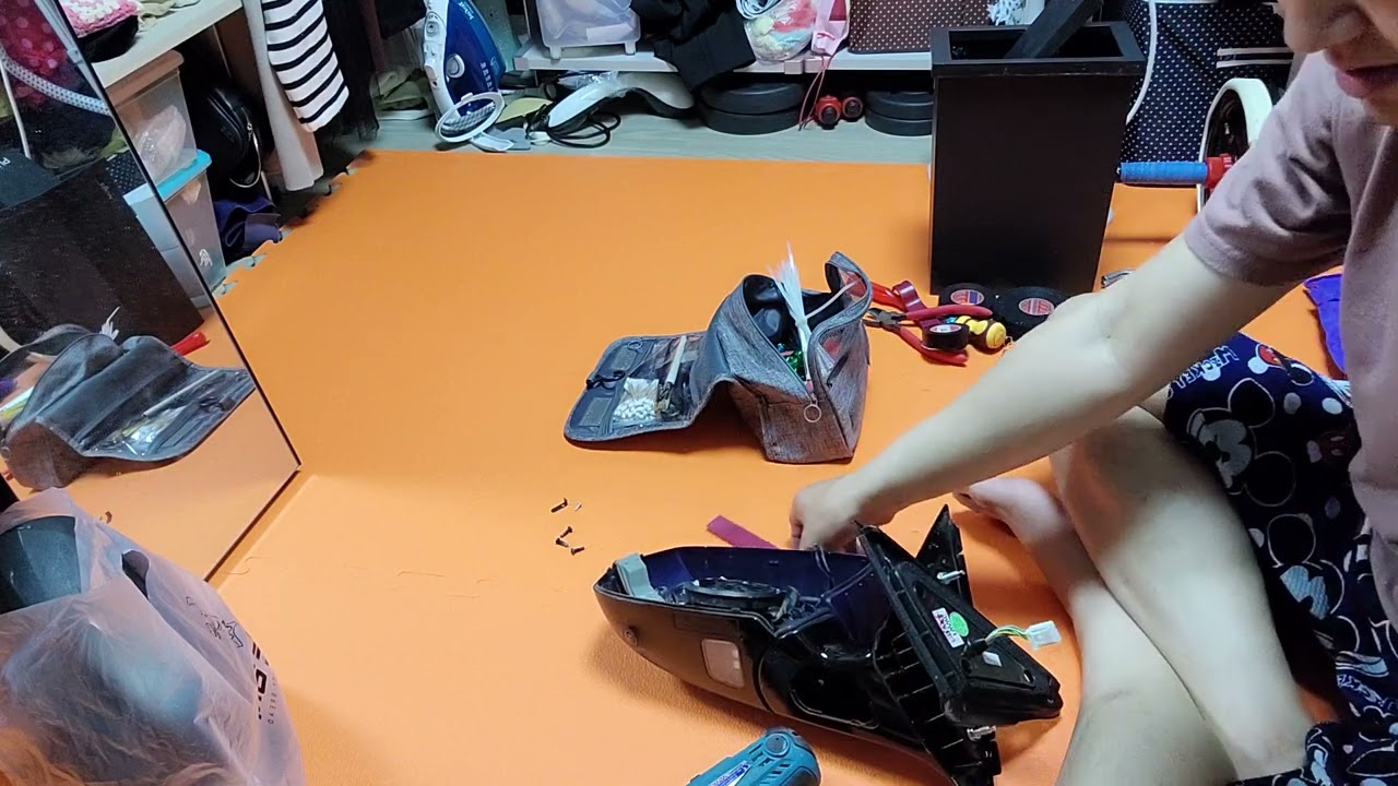 G80 사이드미러 커버 분해 교체