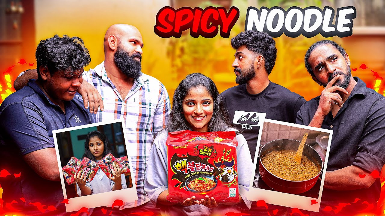 Spicy Noodles Challenge ഇതാരും വീട്ടിൽ Try ചെയ്യരുത്🥵😭