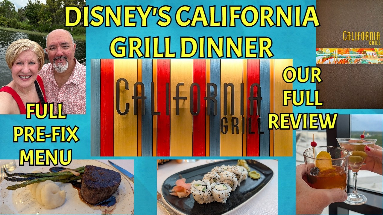УЖИН В DISNEY'S CALIFORNIA GRILL / ПОЛНЫЙ ОБЗОР КОМПЛЕКСНОГО МЕНЮ