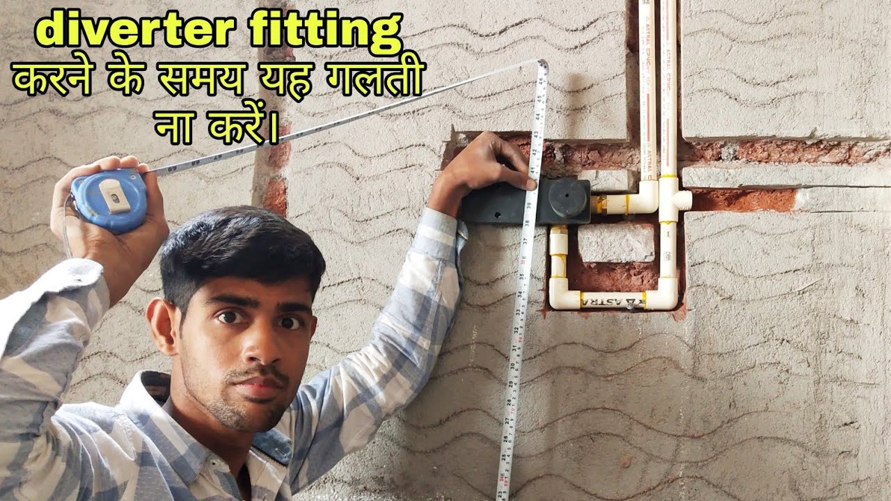 basin diverter installation with full details