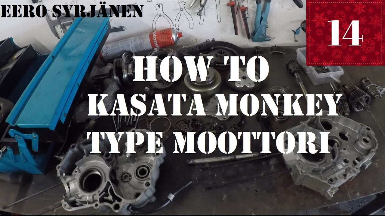 HOW TO kasata monkey type moottori alusta loppuun || Luukku 14