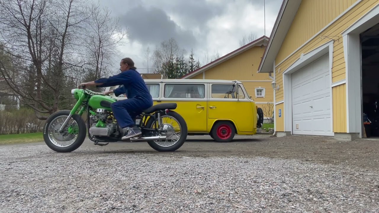 The Hulk - VW motorcycle first test drive