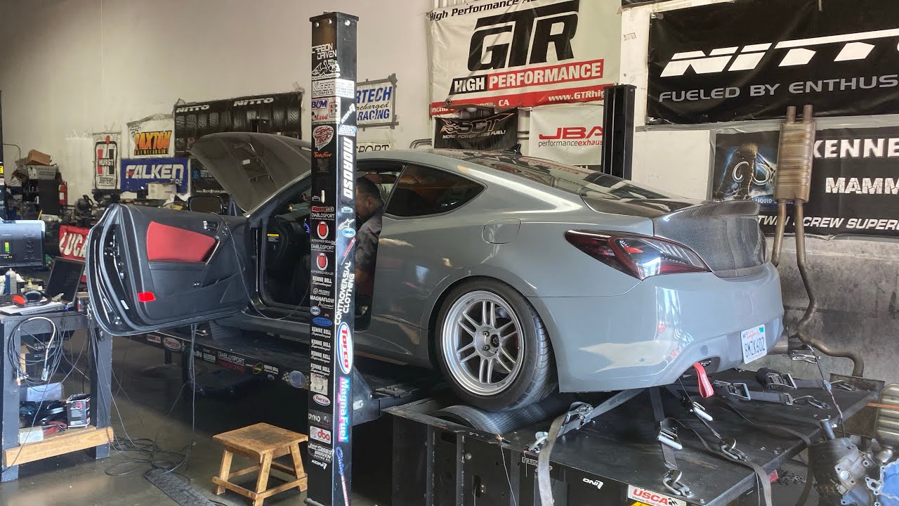FBO E85 3.8 Genesis Coupe tuned by Alphaspeed hits the DYNO!!!