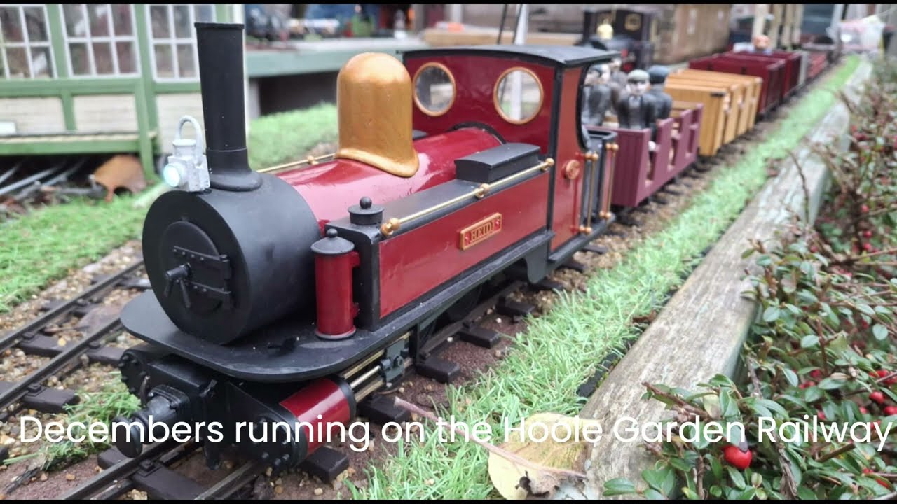 Decembers steam up on Pauls Hoole Garden Railway