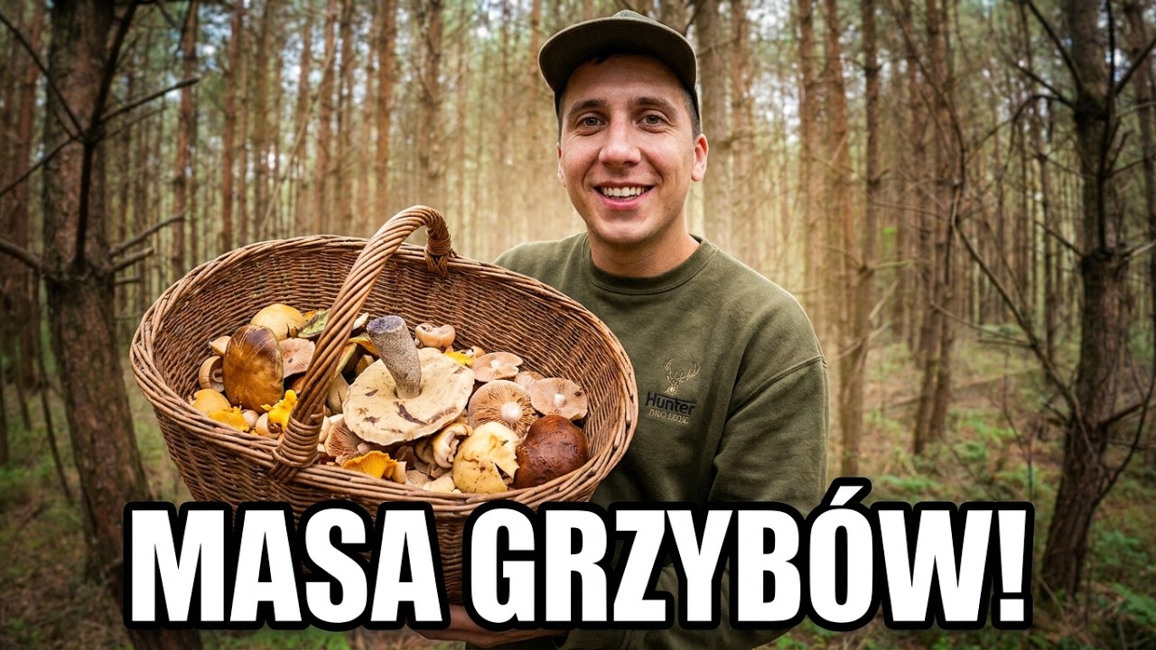 Na Podkarpaciu Masa Grzybów. Prawdziwki , Podgrzybki , Kołpaki , Kurki i Kozaki Czerwone.