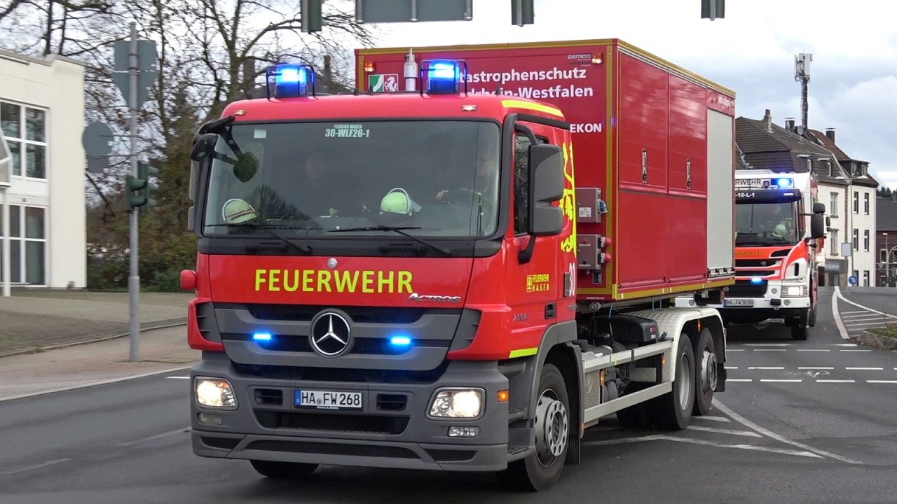 [GROßALARM in HAGEN!] - GEFAHRGUTEINSATZ am BAHNHOF | EINSATZFAHRTEN Feuerwehr und Rettungsdienst
