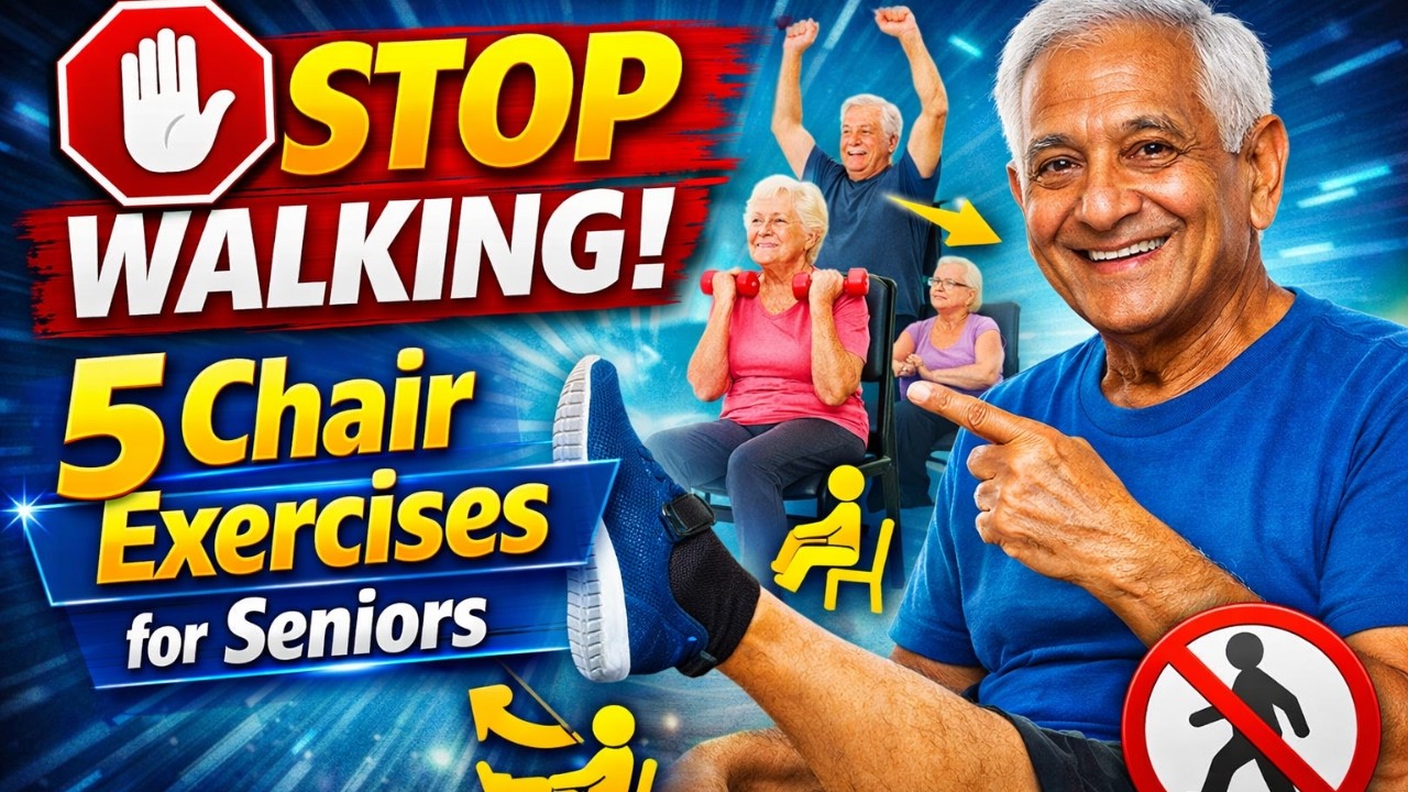 STOP WALKING! 5 Chair Exercises for Seniors (Better Than 10,000 Steps)
