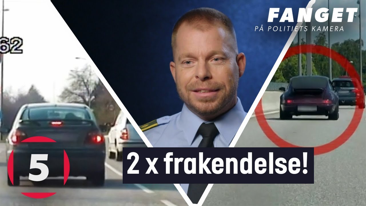 En Porsche og en Renault mister kortet | Fanget P&aring; Politiets Kamera | Kanal 5 Danmark