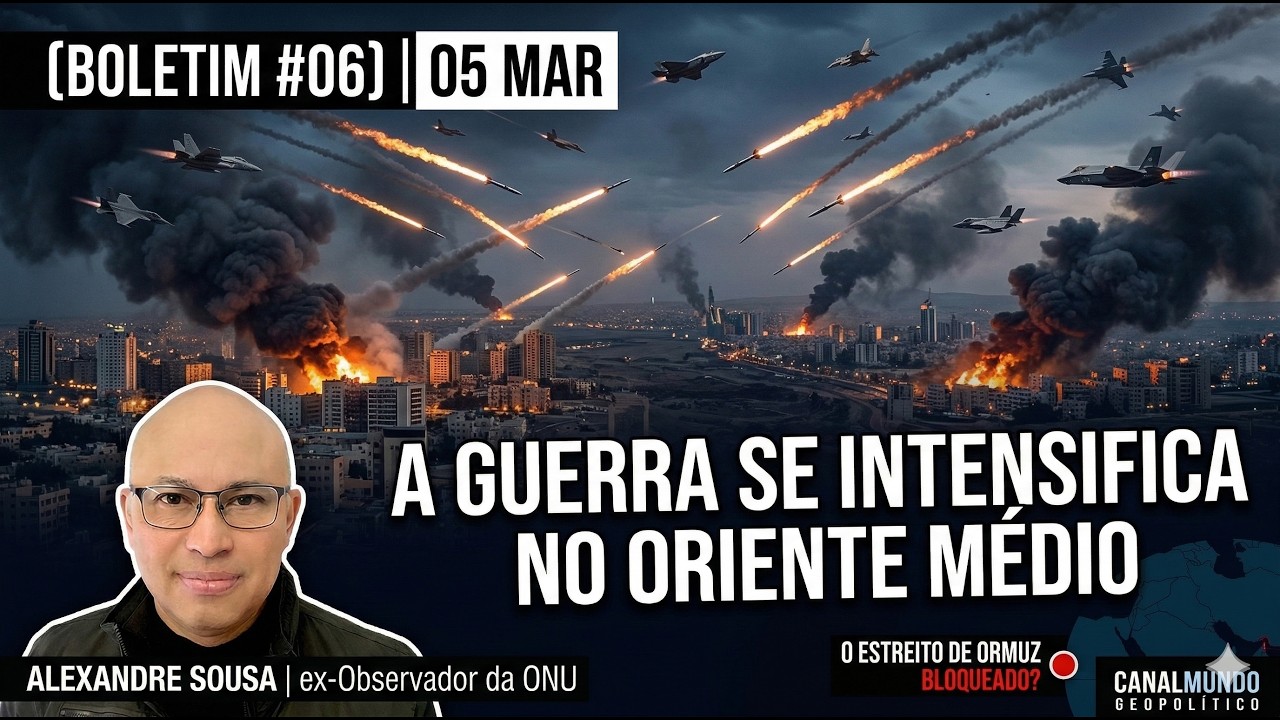 EUA-Israel Atacam Irã: Guerra se Intensifica no Oriente Médio | Bol #06 (05 MAR 26)
