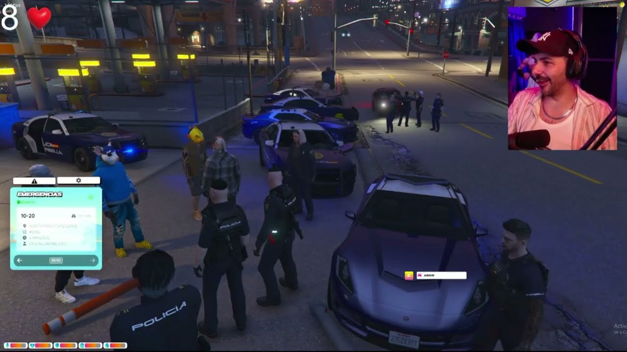 NEXXUZ sorprendido de que haya mucha policía en su ROL xd, y KIM MVP bajo a ALMEJITA y a PAPITO 😎