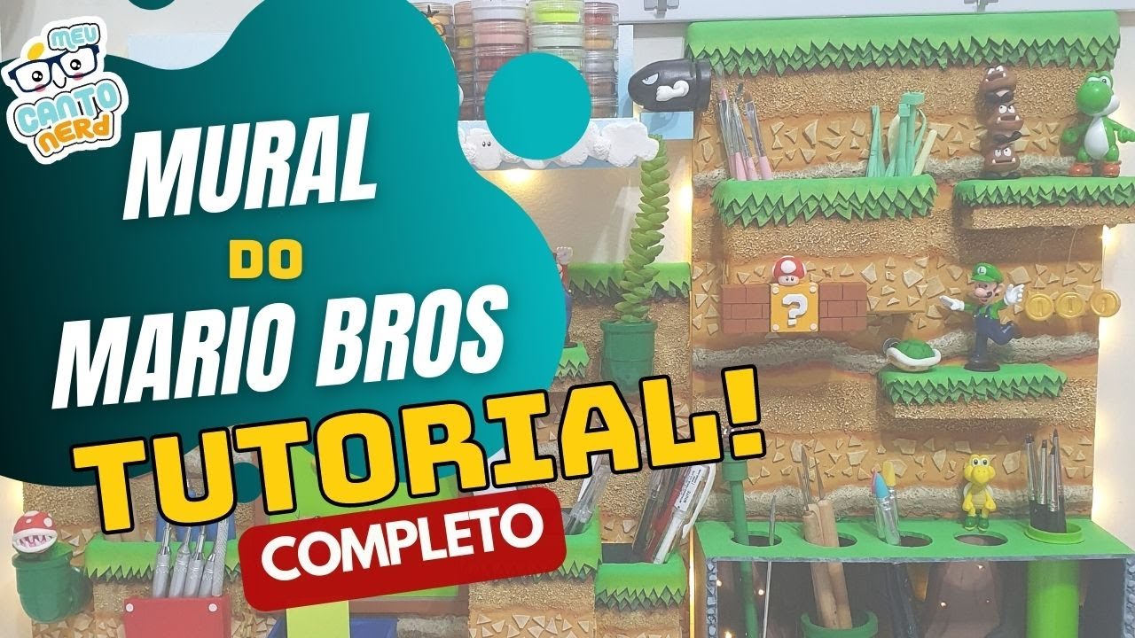 Como fazer Diorama do Mario Bros - inspirado no Parque do Mario do Japão. Um Diorama porta treco né