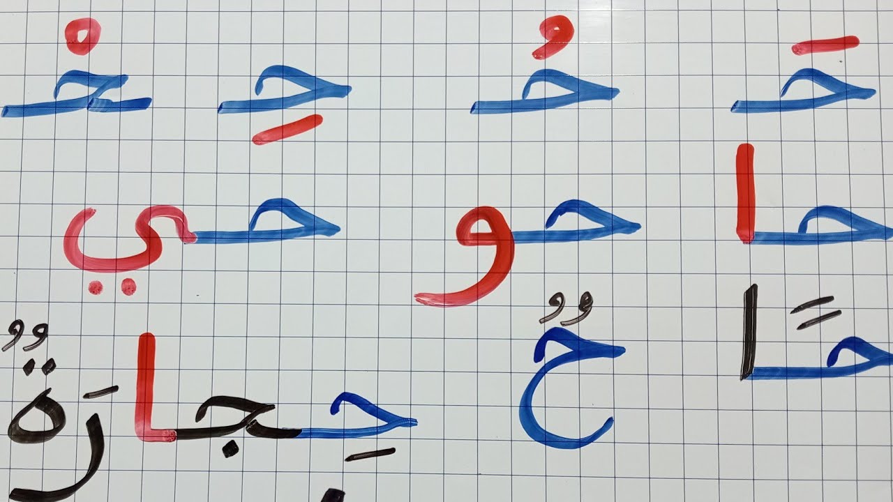 حرف الحاء مع الحركات والمدود والتنوين/تعلم الكتابة والقراءة في اللغة العربية/ دروس محو الأمية للكبار
