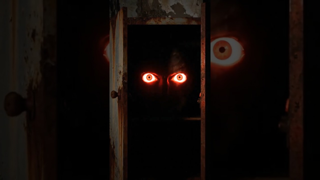 What Happens When You See Glowing Red Eyes in Dark Places #horrorstories #horror
