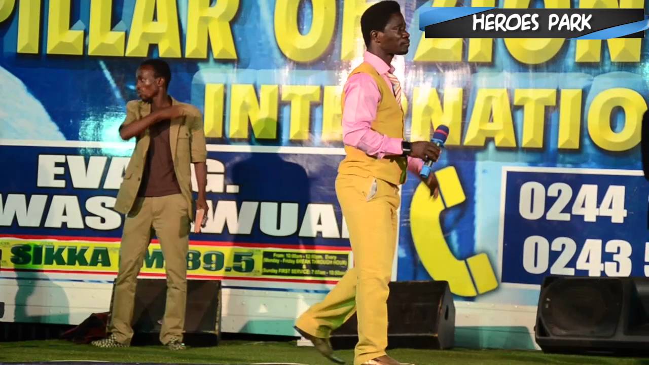 EVANGELIST AKWASI AWUAH SINGS  AT PILLAR OF ZION CRUSADE