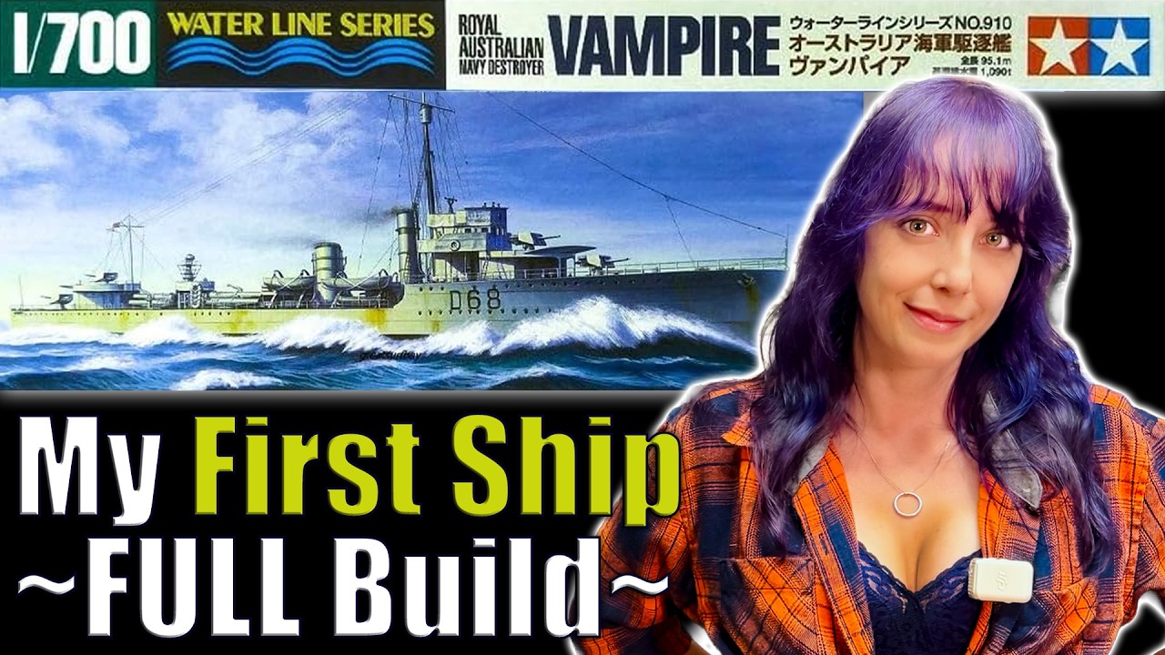 My FIRST Ship Model Kit Build | The Australian Navy Vampire by Tamiya