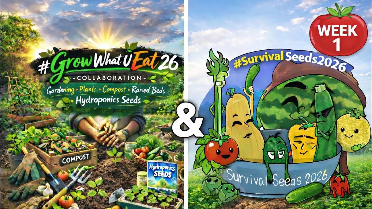 Week 1 Hydroponic Update 🌱 | Seed Starting & Grow Tent Progress | #GrowWhatUEat26 #SurvivalSeeds2026
