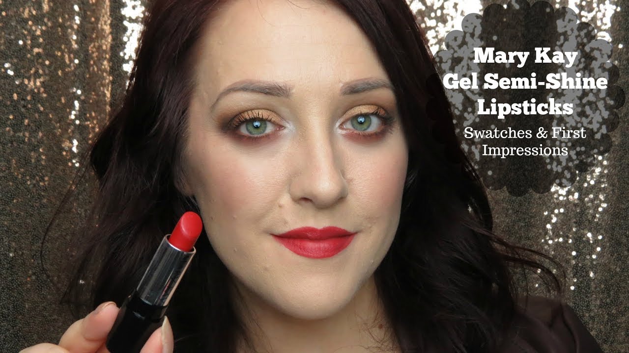 Mary Kay Gel Semi-Shine Lipsticks || Swatches & First Impressions | Kaitlyn Elisabeth Beauty