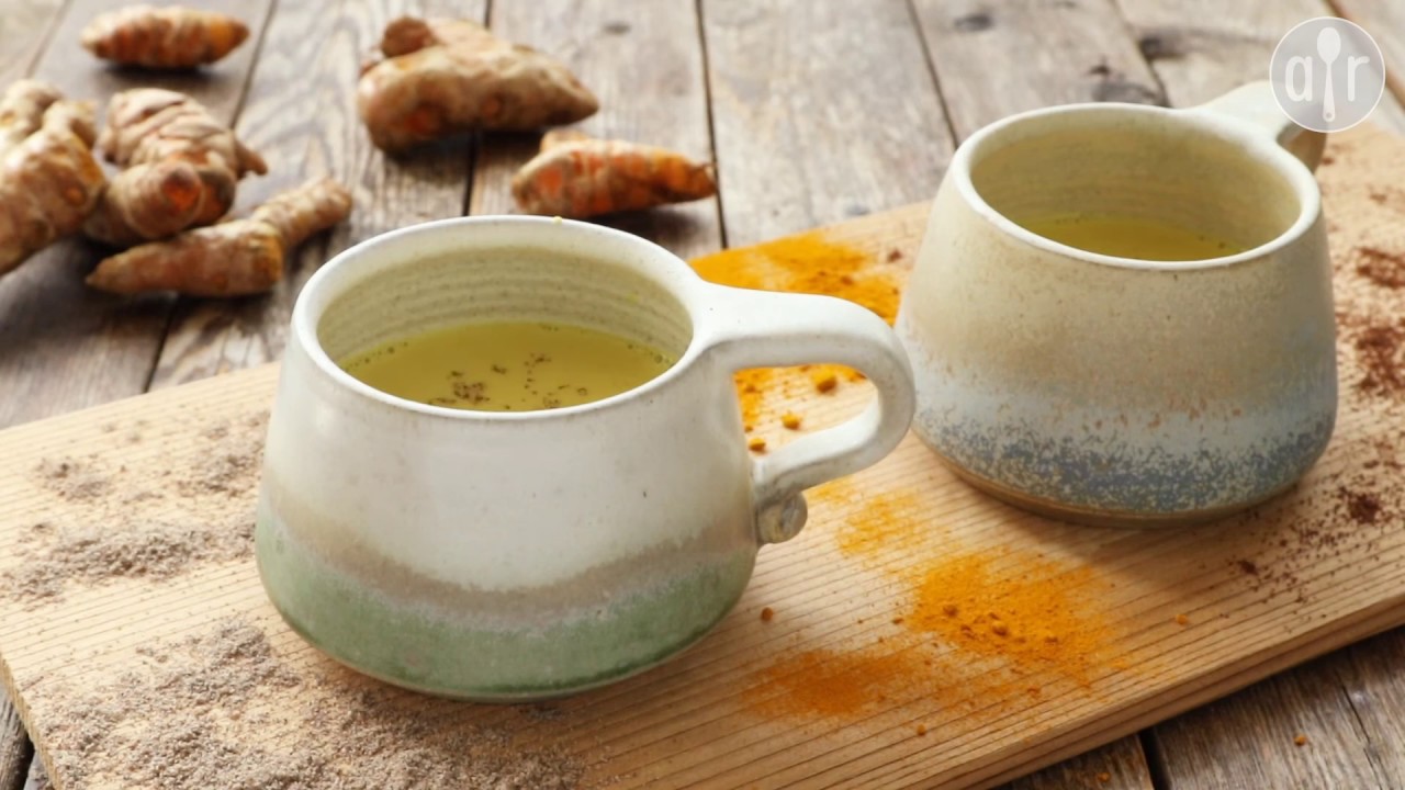 Lait sant&eacute; au curcuma