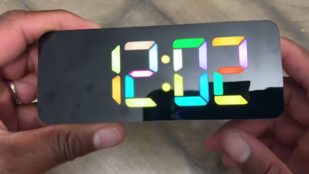 HODIK Alarm Clock for Kids  Digital Clock with 7 Color, 4 Dimmable Backlight & 3 Adjustable Volumes
