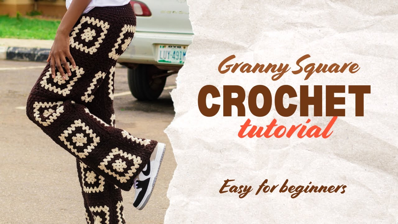 How To Crochet A Granny Square Step By Step | Super Easy Beginner Tutorial
