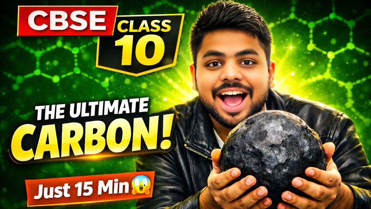 I Finished CARBON in 15 Minutes 😱 | Class 10 CBSE Science