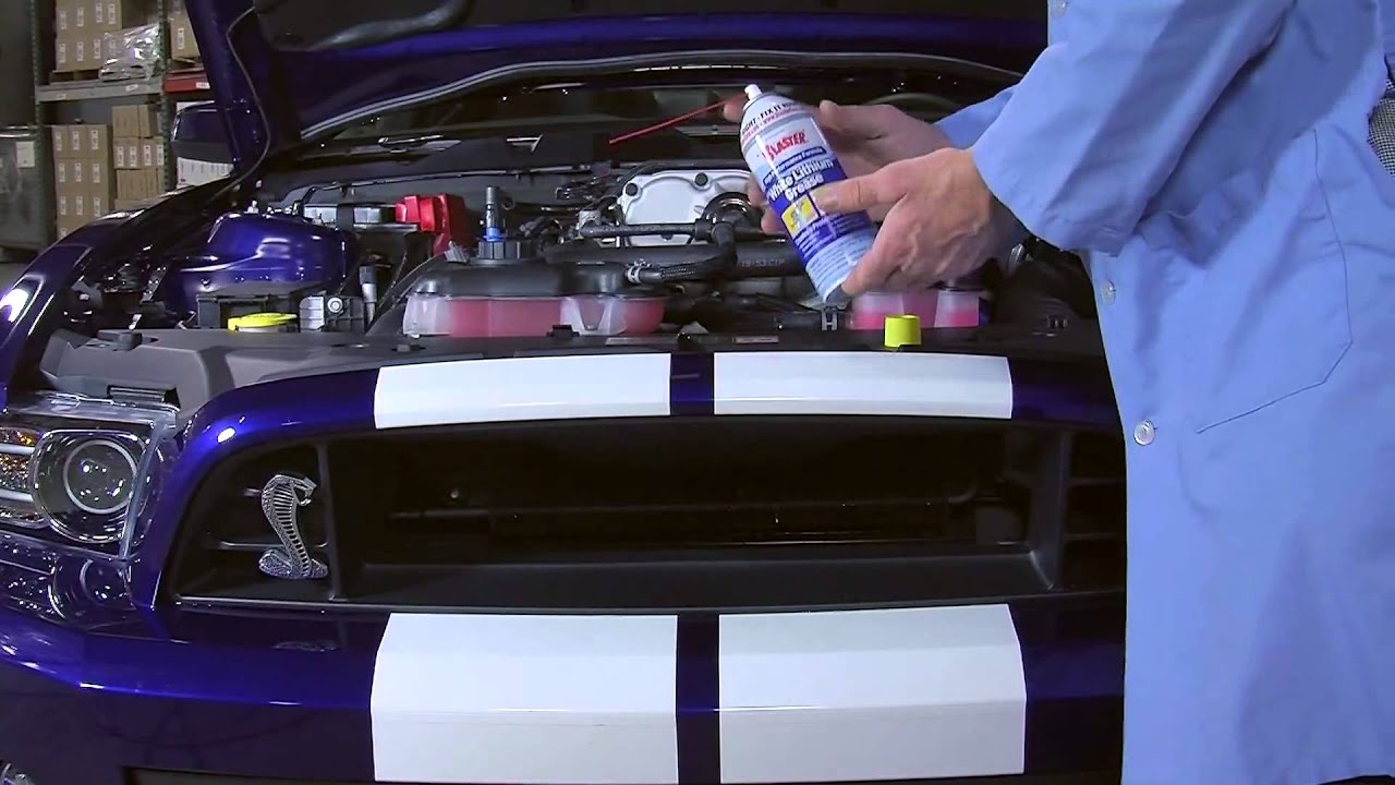 White Lithium Grease on cars hood latch