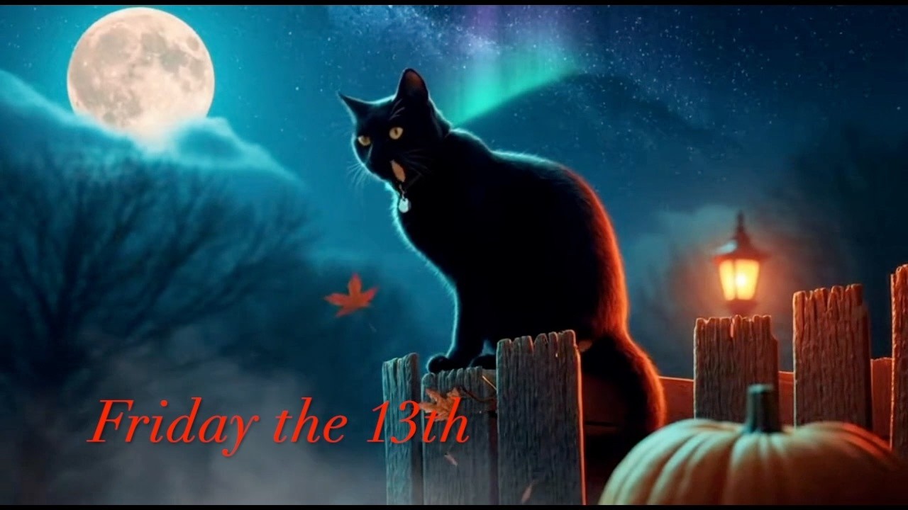 Black Cat on Friday the 13th with Mysterious Sounds and Ambience for relaxing and studying.