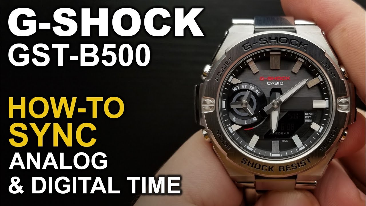 Gshock GST-B500 - Adjusting watch hands - Module 5684