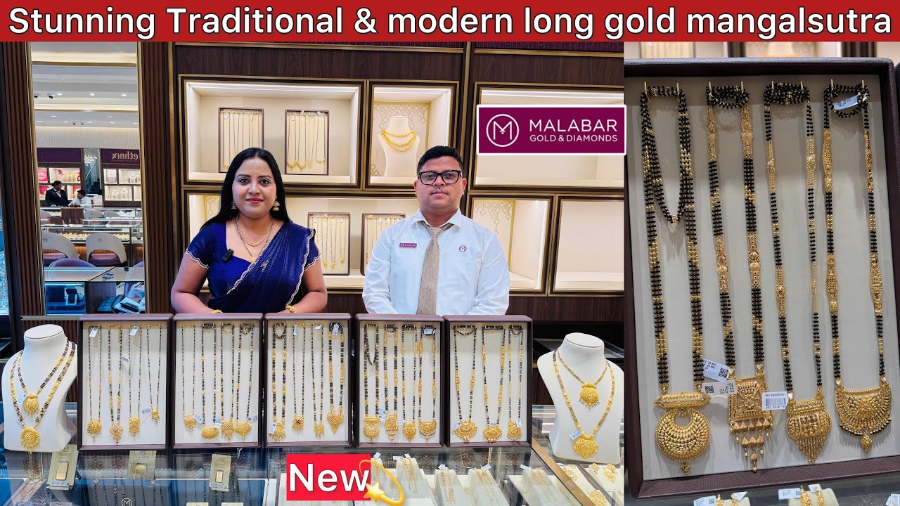 Extremely beautiful traditional & modern new long gold Mangalsutra designs you&rsquo;ll love my YT family😲