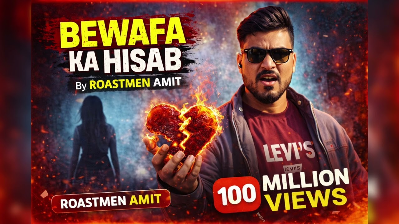 Bewafa Ka Hisab | High Energy Rap Song | Roastman Amit | Sad x Attitude Rap 2025