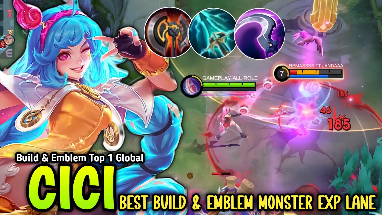 CICI NEW BEST BUILD & EMBLEM FOR EXP LANE 2025 - BUILD TOP 1 GLOBAL CICI