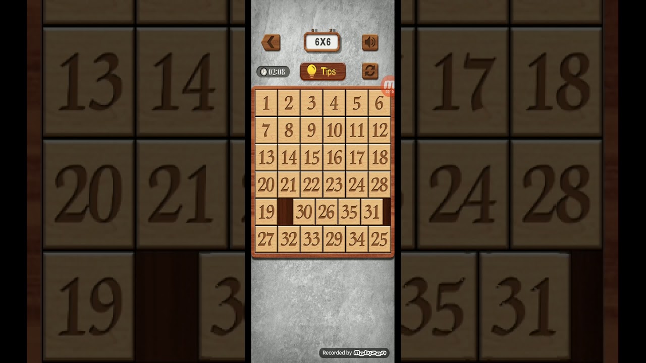Number Riddles size 6x6 Win in 3.13 Seconds