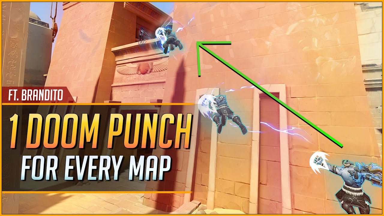1 DOOMFIST DIAGONAL PUNCH for EVERY MAP ft. Brandito