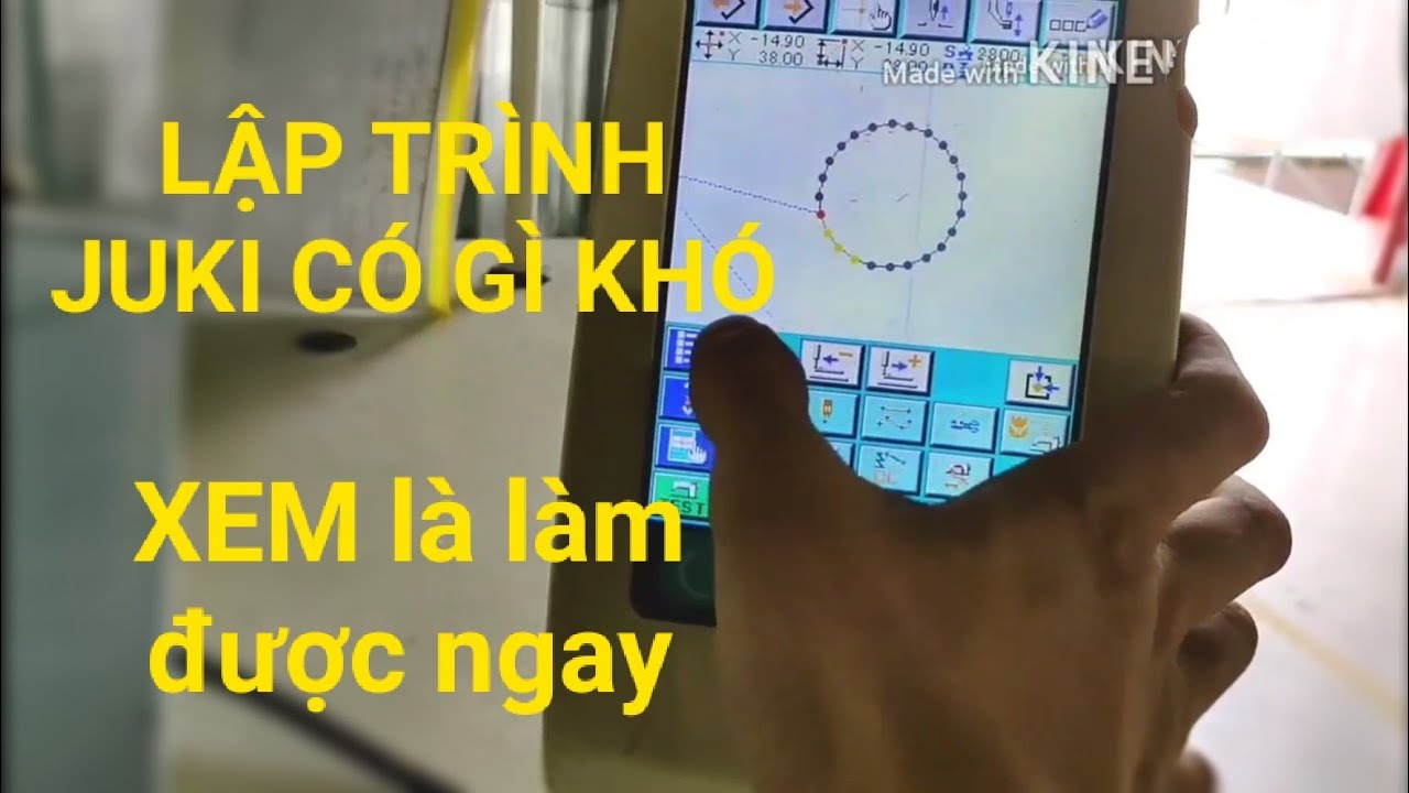 hướng dẫn lập trình máy may vi tính#juki ASM 221en# hướng dẫn lập trình@bap vlog