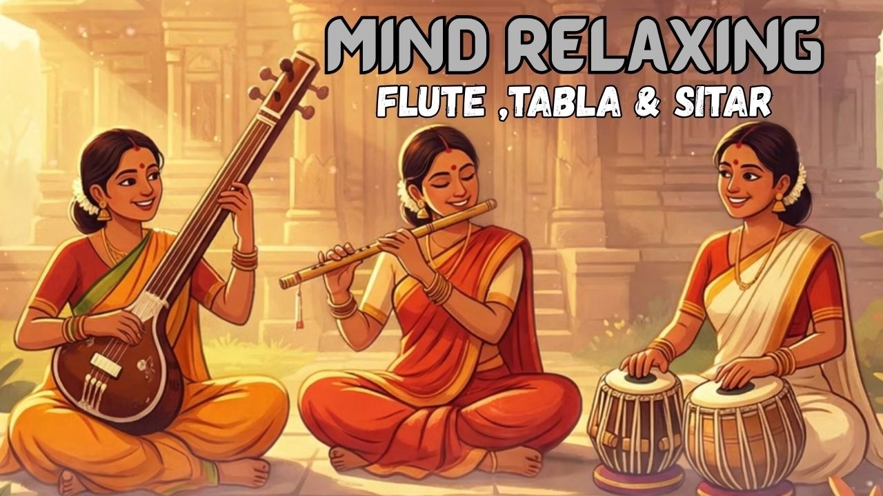 Mind Relaxing Flute Tabla and Sitar Compilation   Hindustani Instrumental Music , Vol - 39