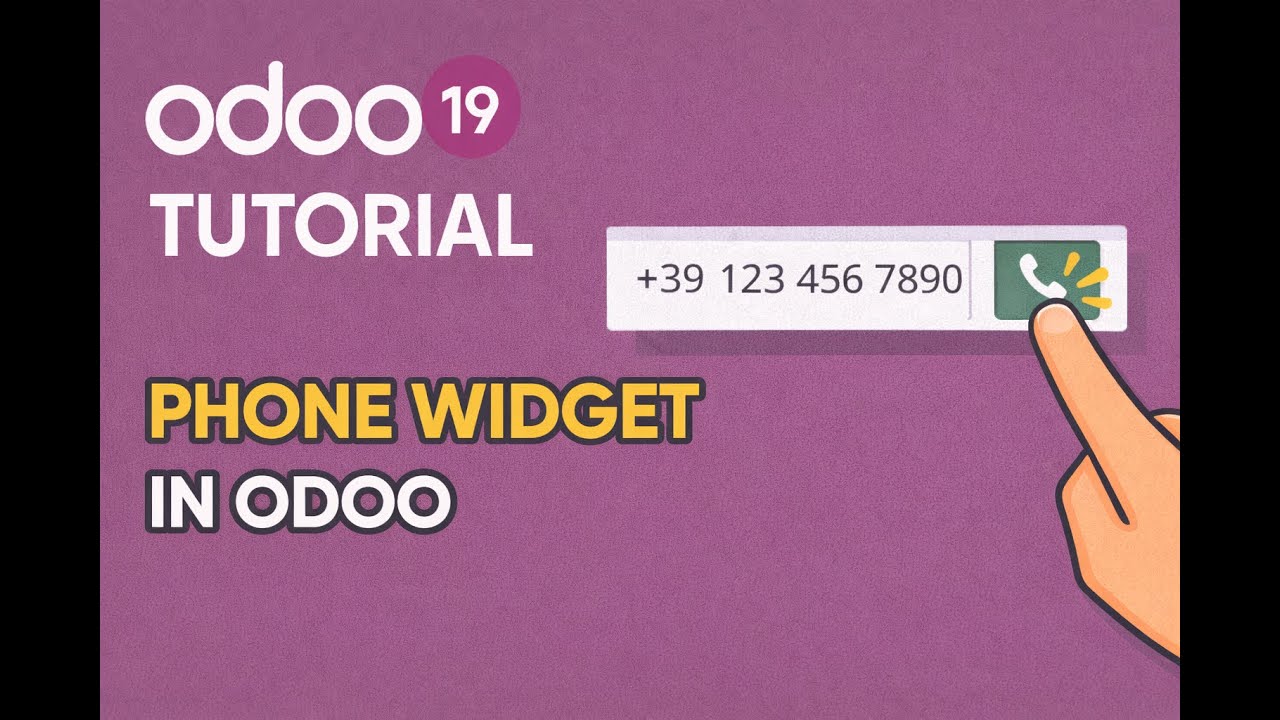 Odoo 19 Phone Widget Tutorial | Click-to-Call || Part 62