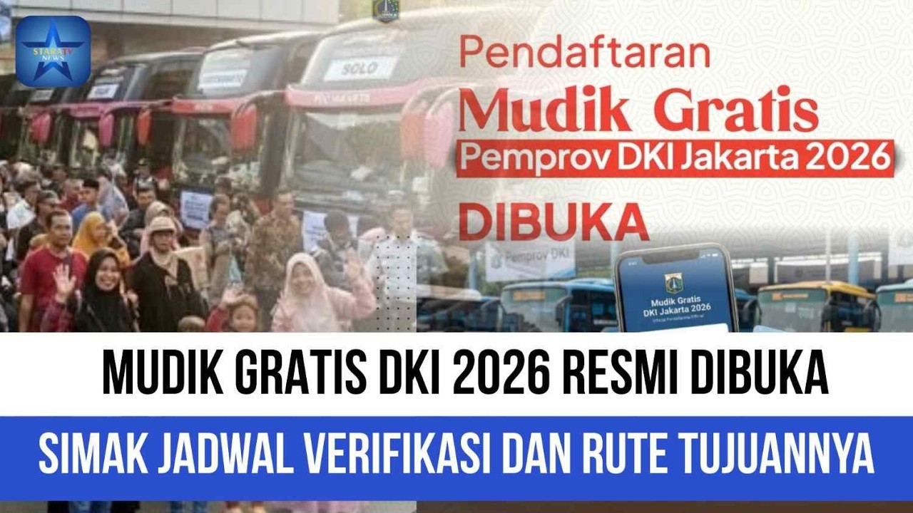Pemprov DKI Jakarta Buka Mudik Gratis 1447 H, Sediakan Fasilitas Bus dan Angkut Motor