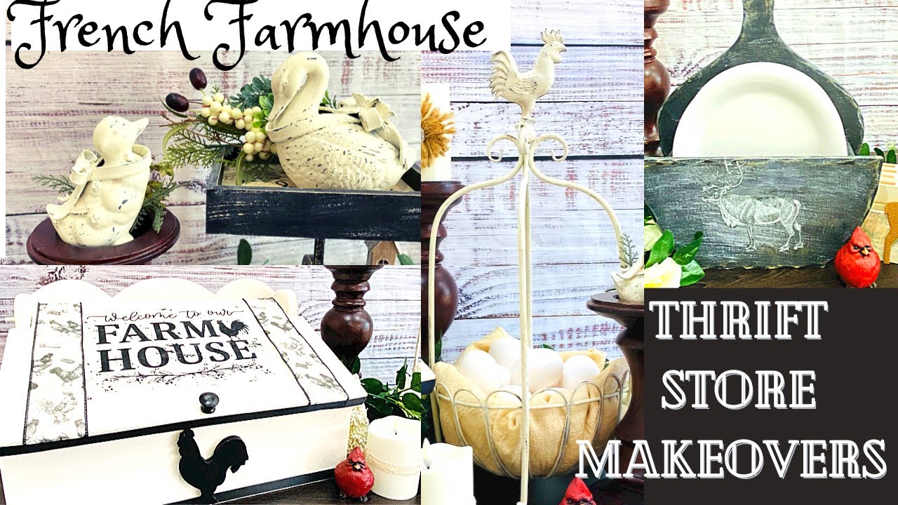 FARMHOUSE thrift store makeovers / thrift flips / UPCYCLES / trash to treasure