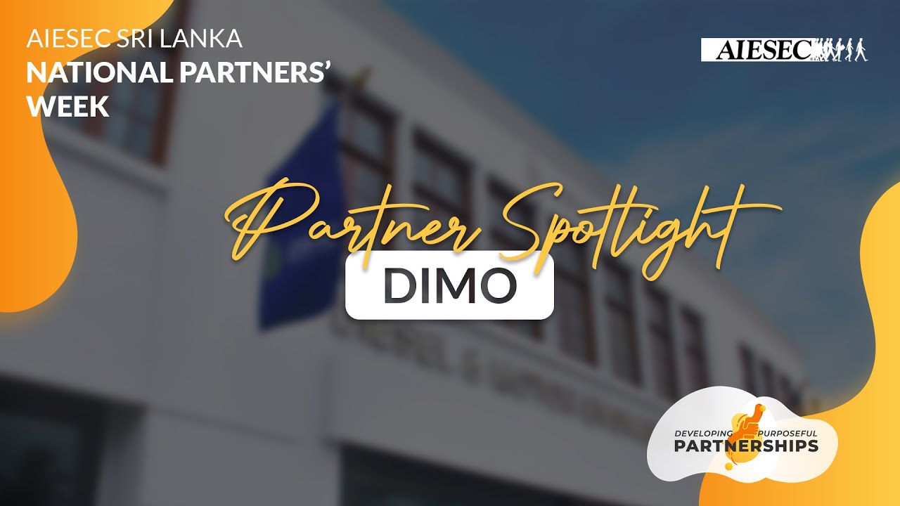 National Partners' Week Spotlight: Dimo Lanka