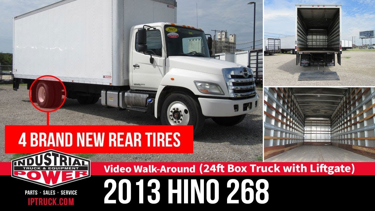 Toyota HINO 268 Box Truck | 2013 Straight Truck 24ft Box with Lift Gate