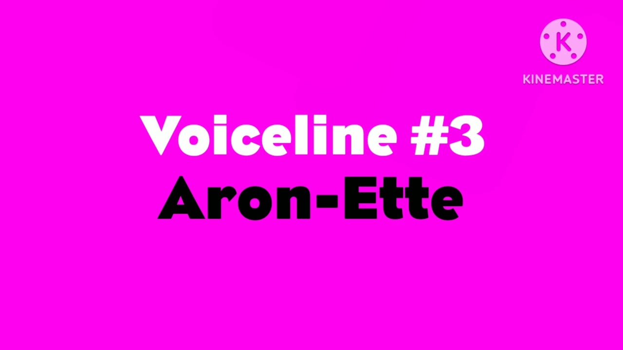 Me and My Girlfriend Aron-Ette Voicelines for @AloAtlas2026 