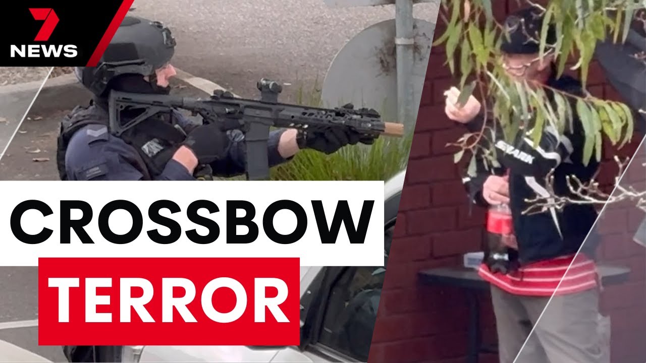 Dramatic standoff at Seddon after an armed man stormed a chemist | 7NEWS