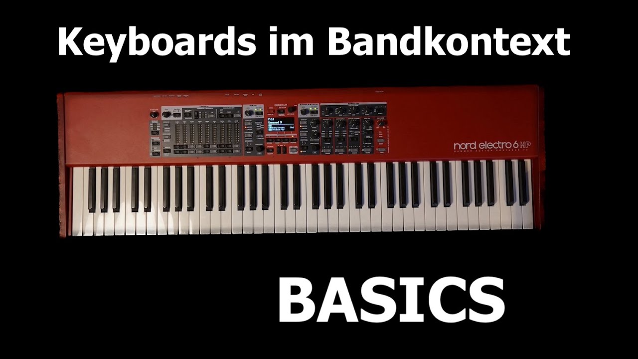Keyboard spielen in einer Band