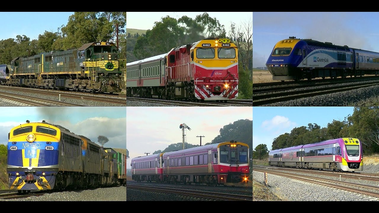 Trainspotting Vline Trains & Freight On Victoria's North-East Line (31/7/2012) - PoathTV Railways