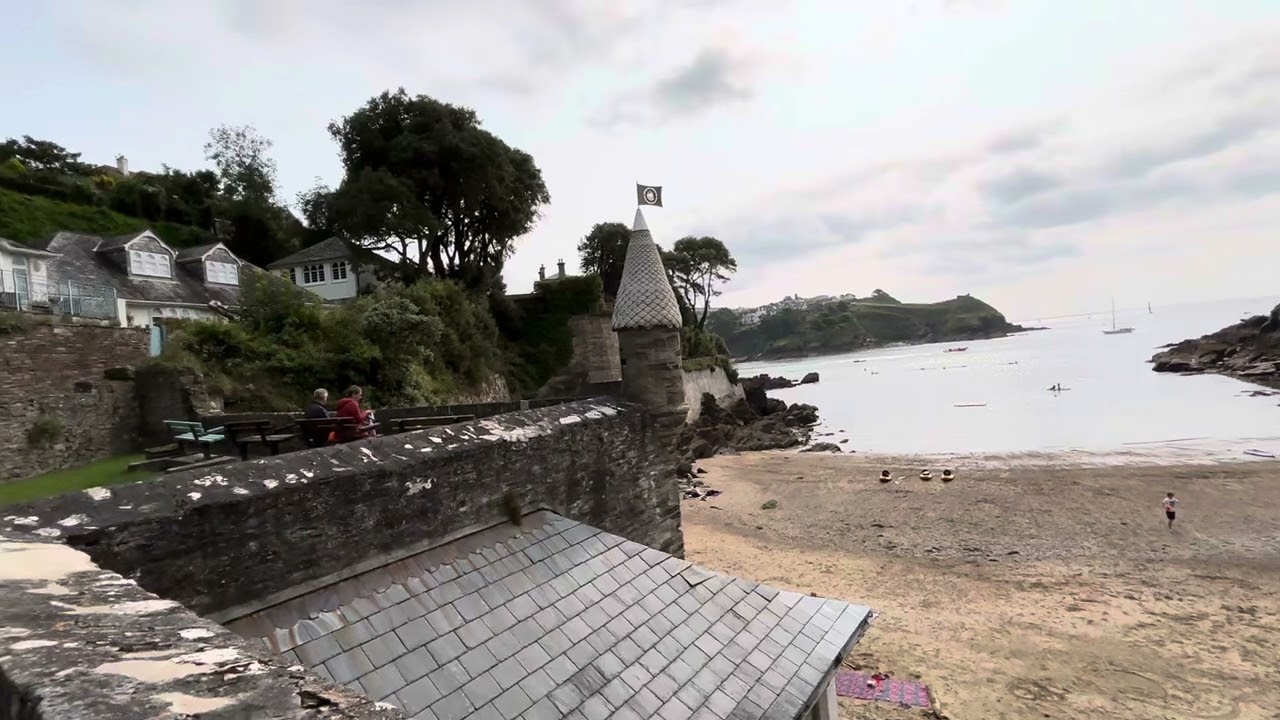 Beautiful beach in Fowey Cornwall