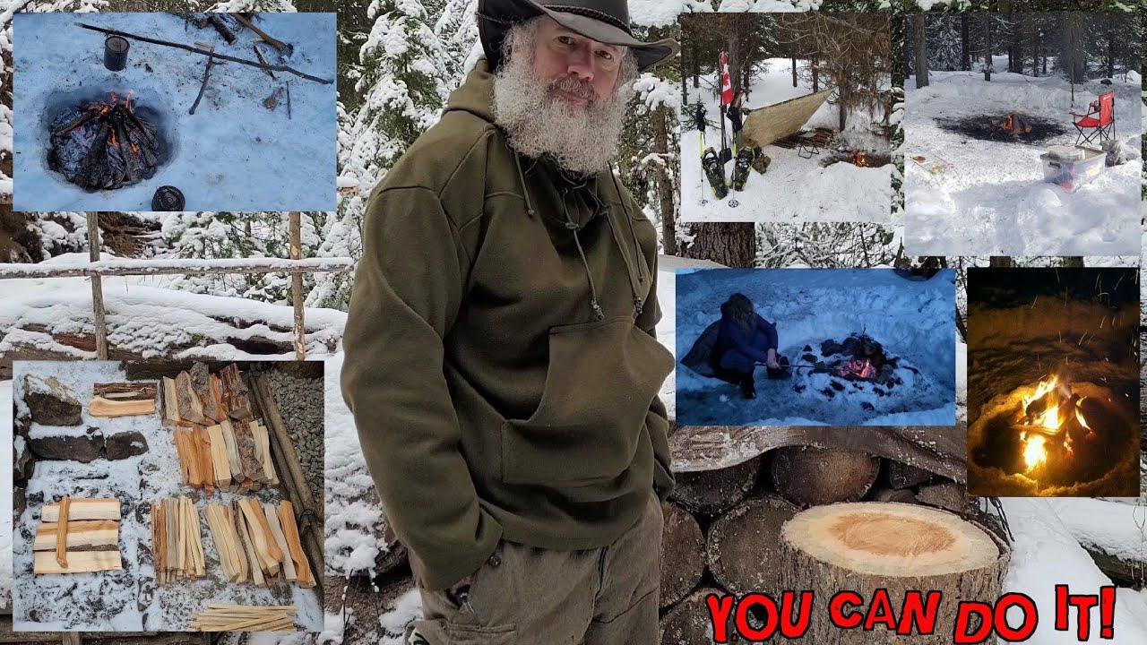 Campfire In The Snow For Beginners!